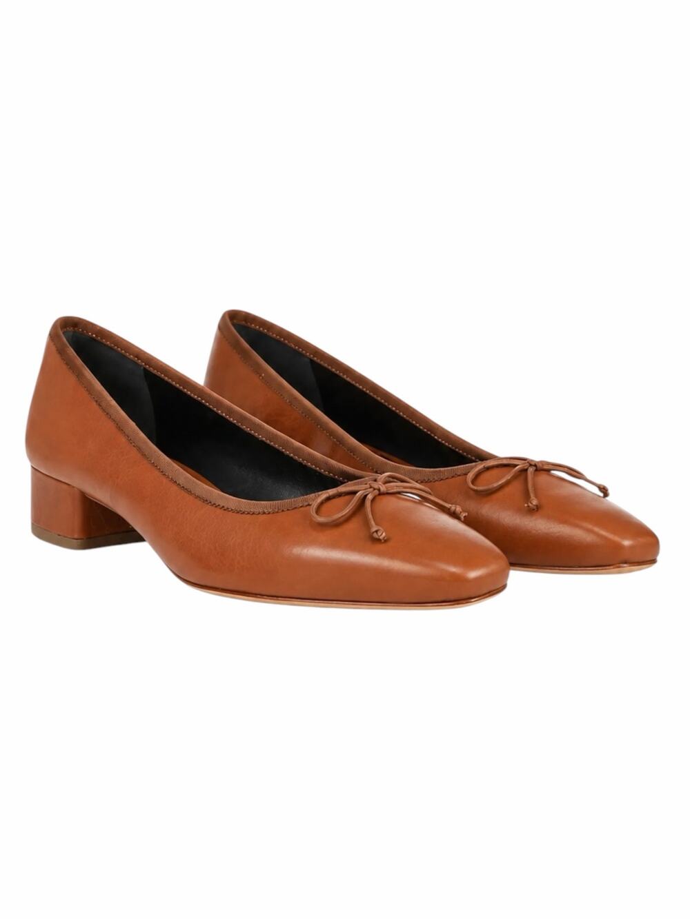 Veronica Beard Cecile Bow Snip Toe Block Heel Pump Brown Size 10M